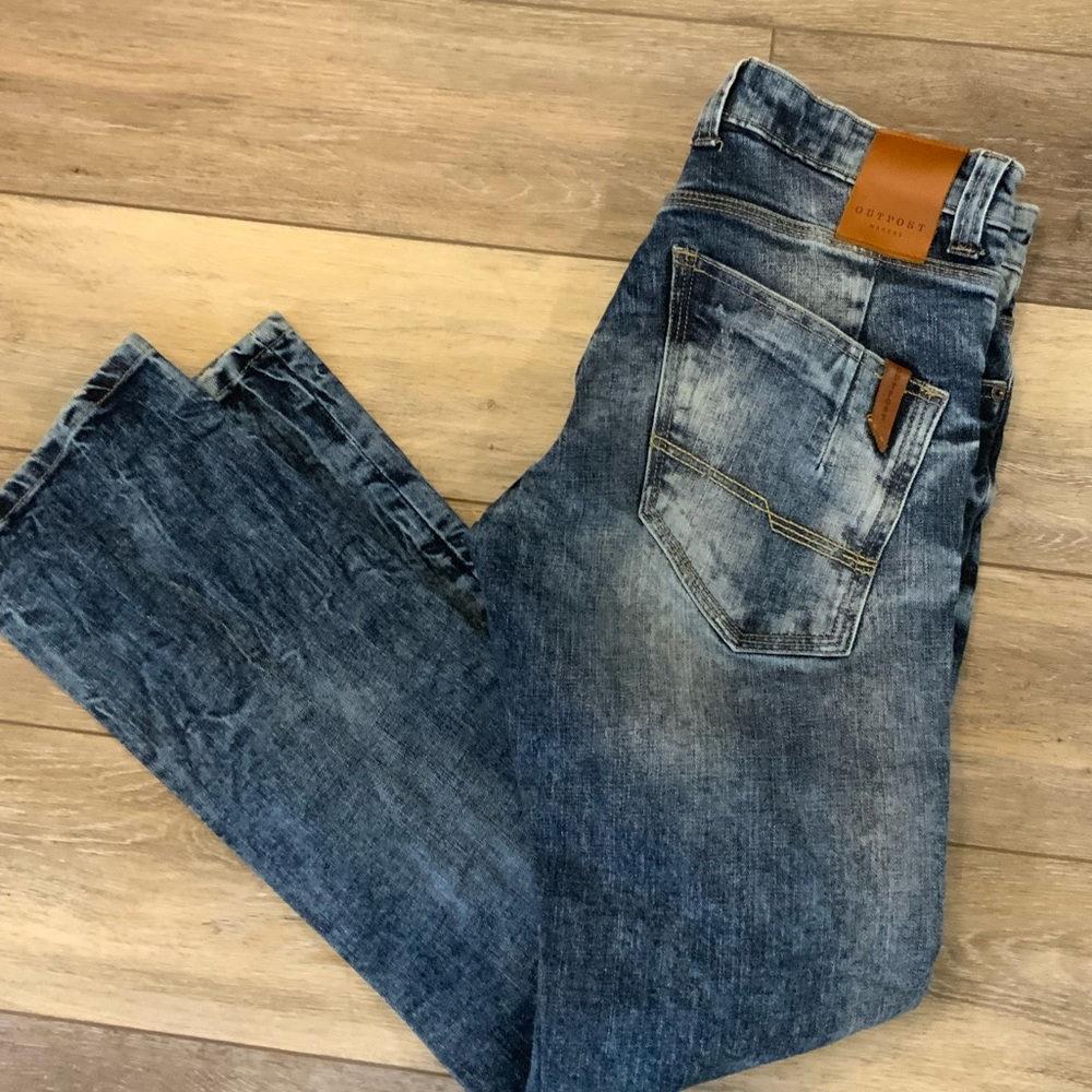 Outpost Makers acid wash slim straight men’s jeans. Size 29 X 32